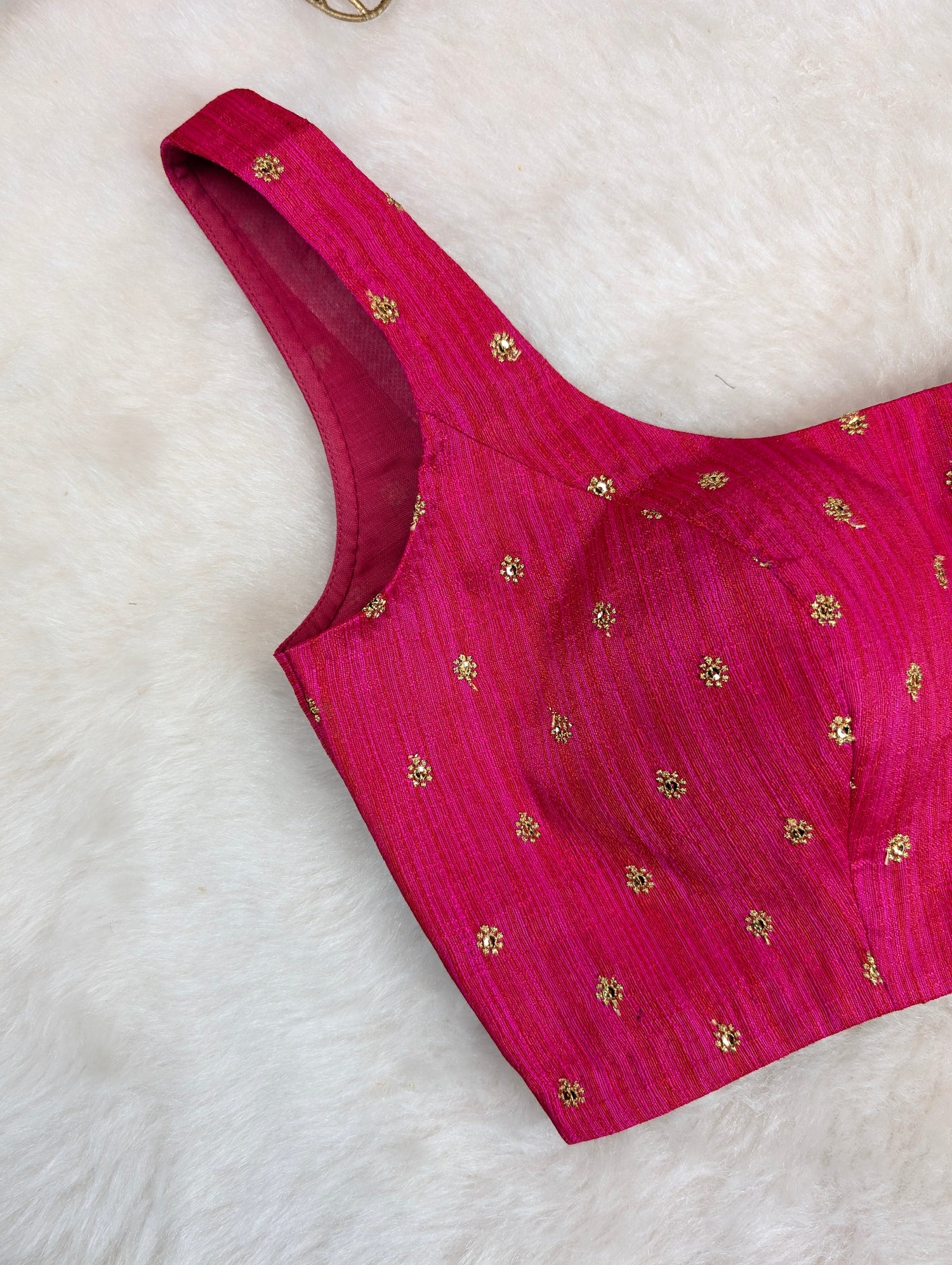 Pink Sleeveless Blouse