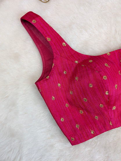 Pink Sleeveless Blouse