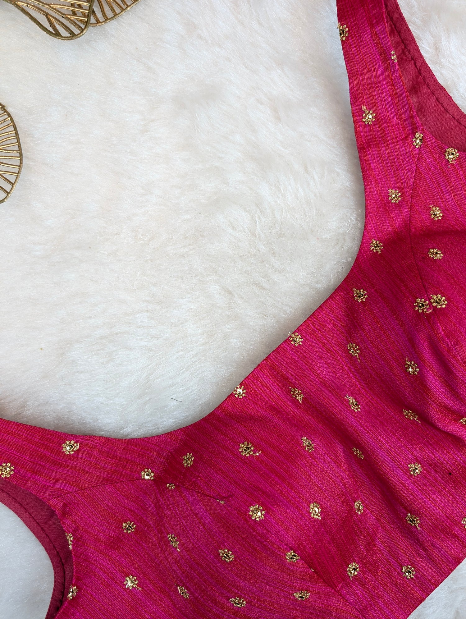 Pink Sleeveless Blouse