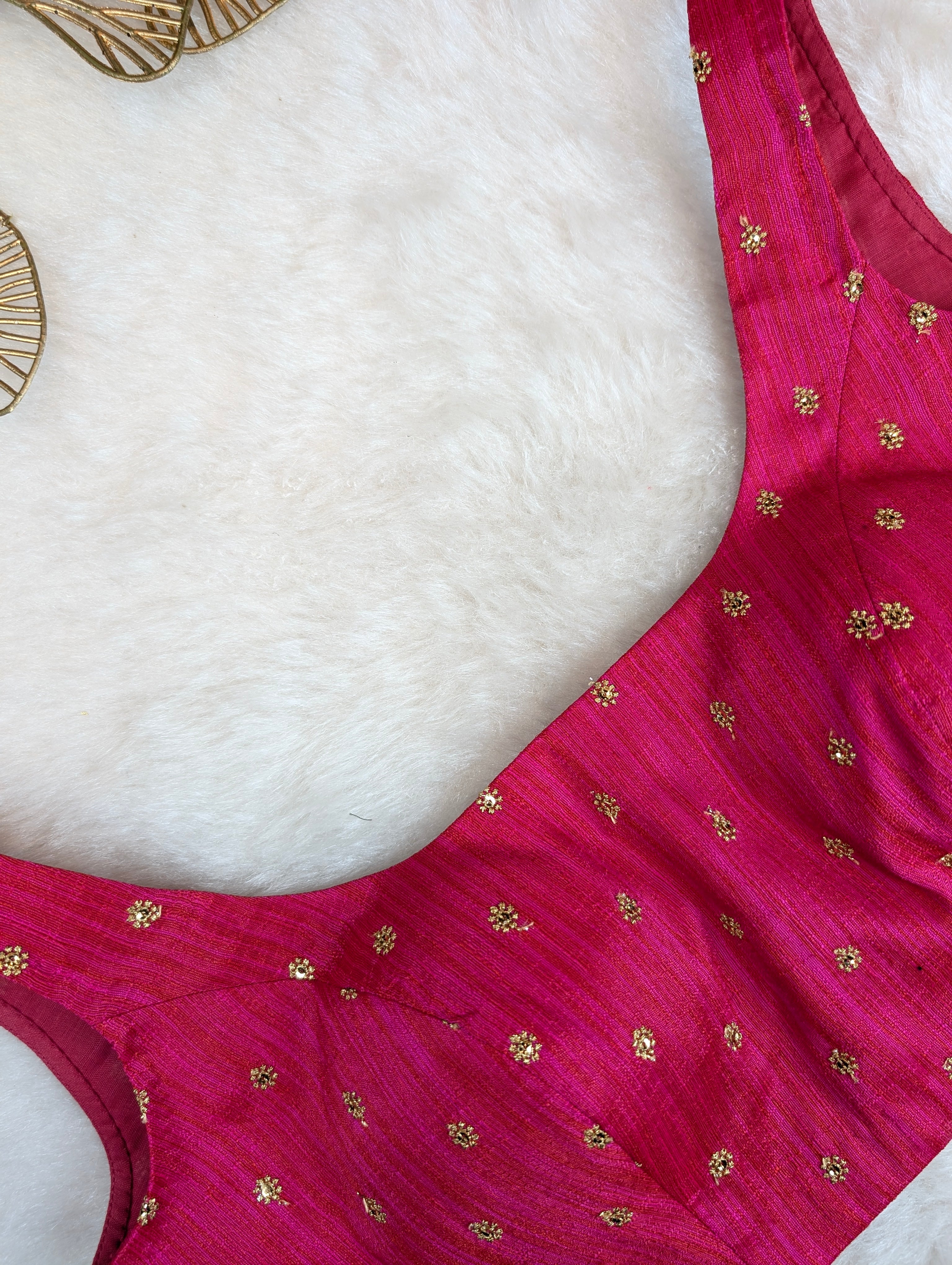 Pink Sleeveless Blouse