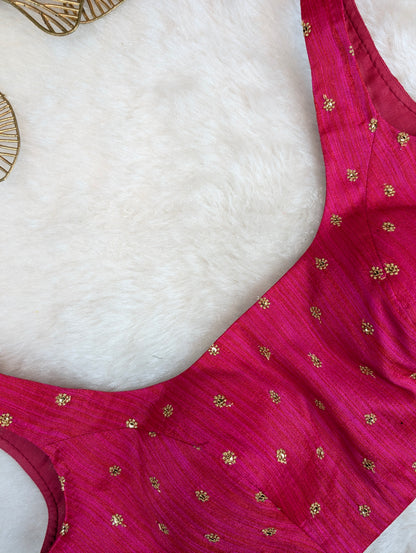 Pink Sleeveless Blouse