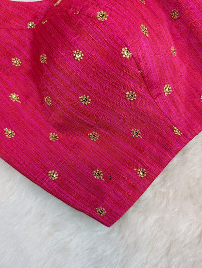 Pink Sleeveless Blouse