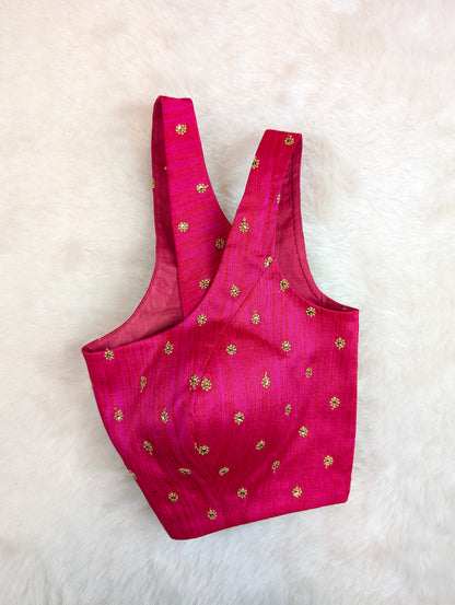 Pink Sleeveless Blouse