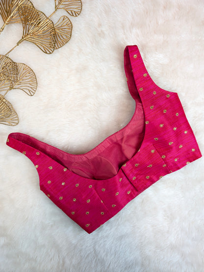 Pink Sleeveless Blouse
