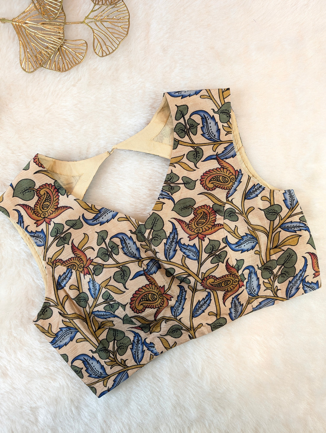 Floral Kalamkari Print Blouse