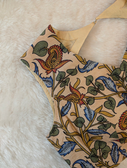 Floral Kalamkari Print Blouse