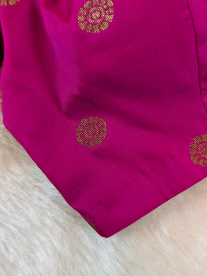 Magenta &amp; Mustard Plain Blouse