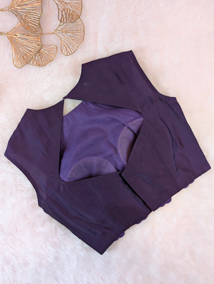 Royal Purple Embroidered Blouse