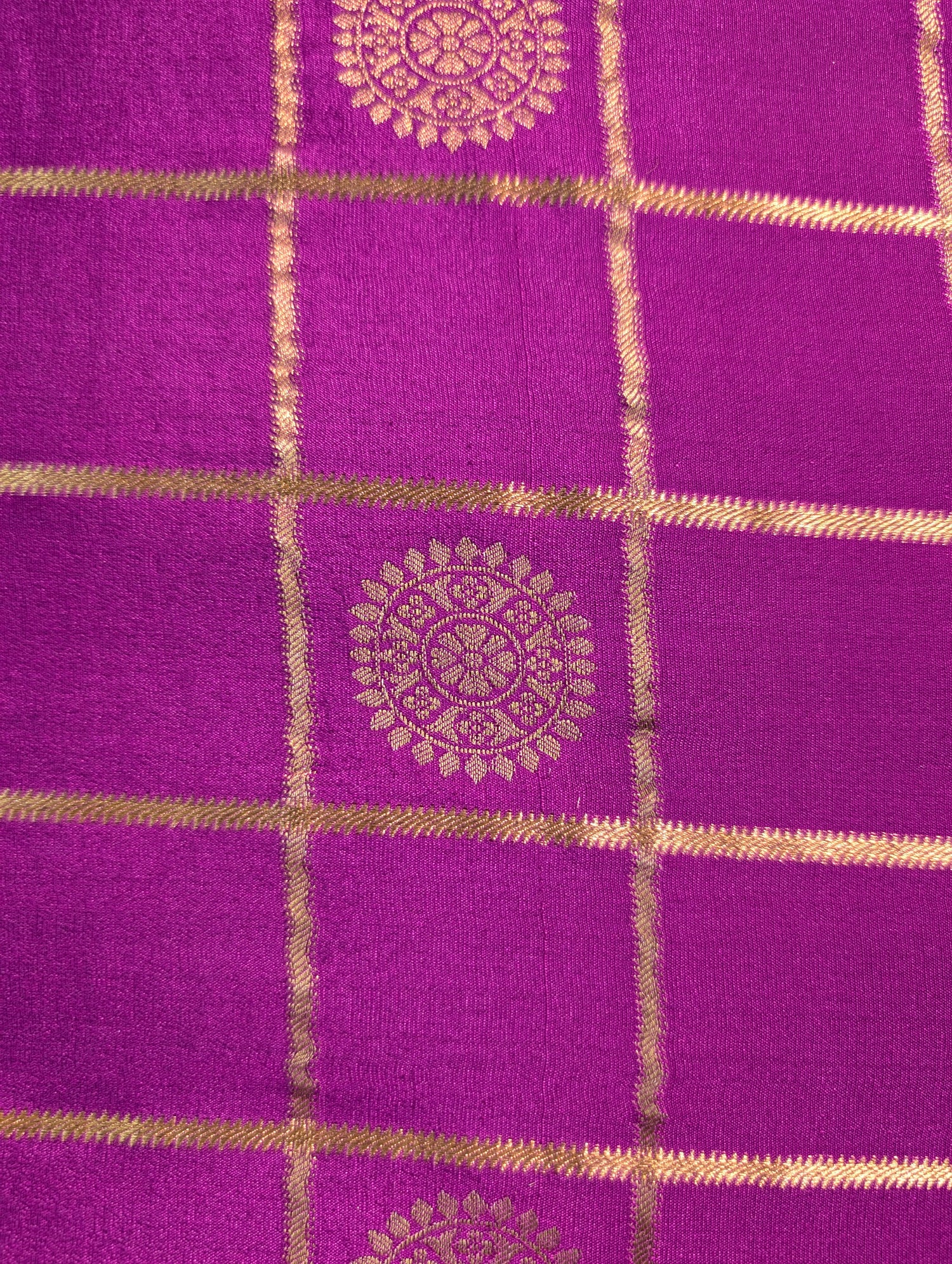 Pure Mysore Silk Crepe - Purple