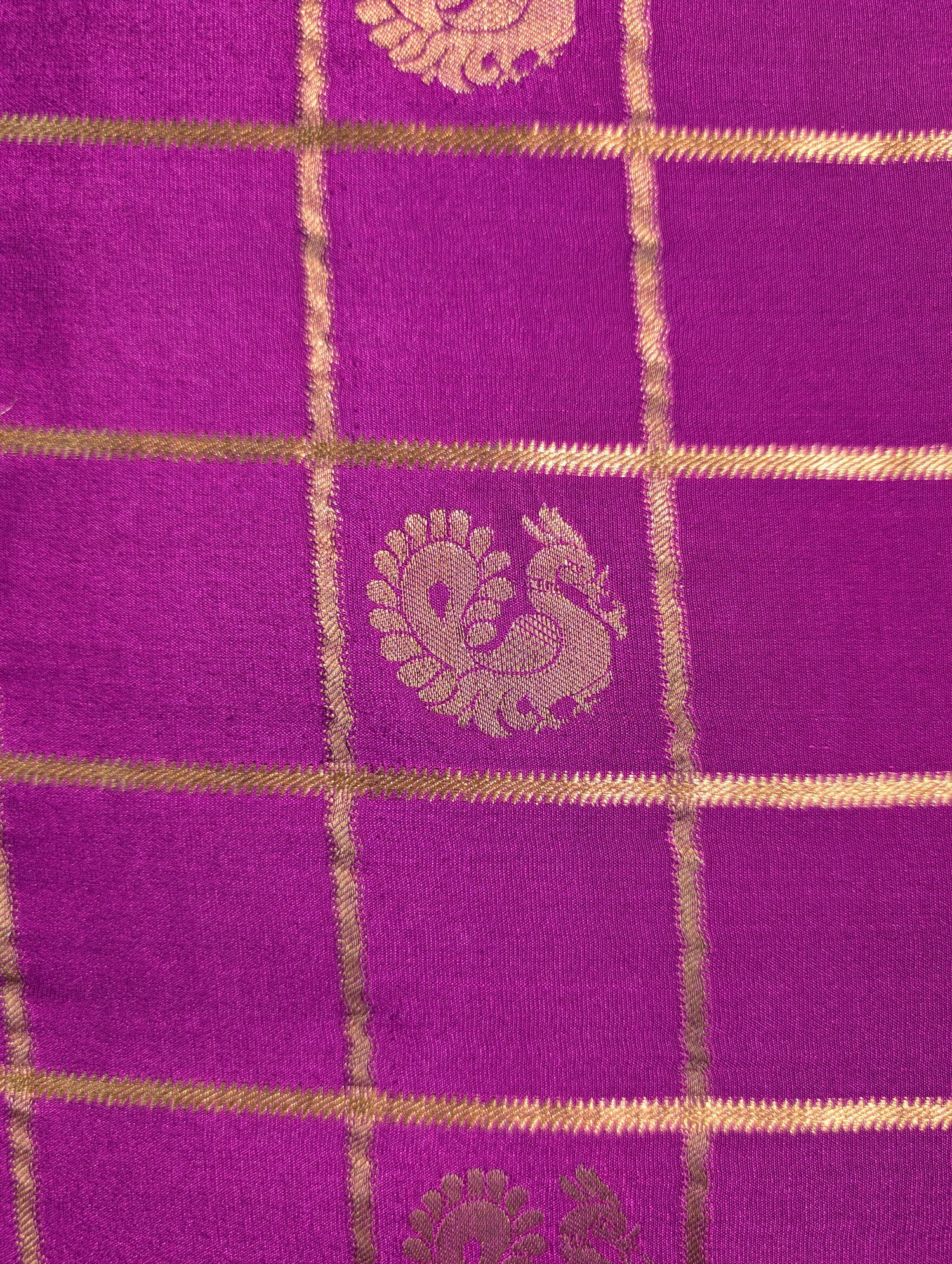 Pure Mysore Silk Crepe - Purple