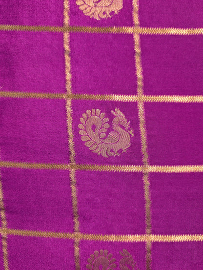 Pure Mysore Silk Crepe - Purple