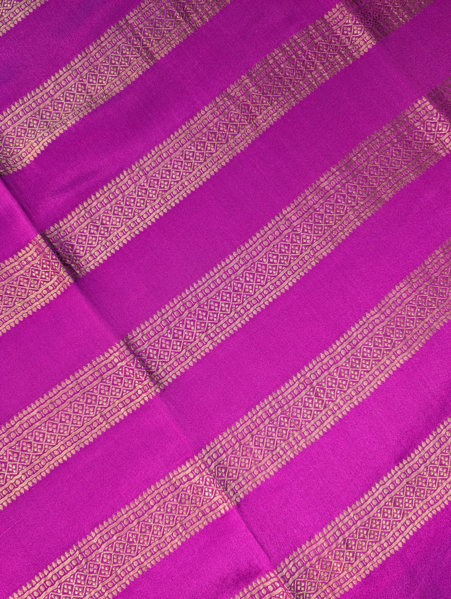 Pure Mysore Silk Crepe - Purple