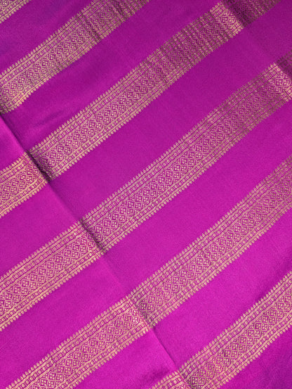 Pure Mysore Silk Crepe - Purple