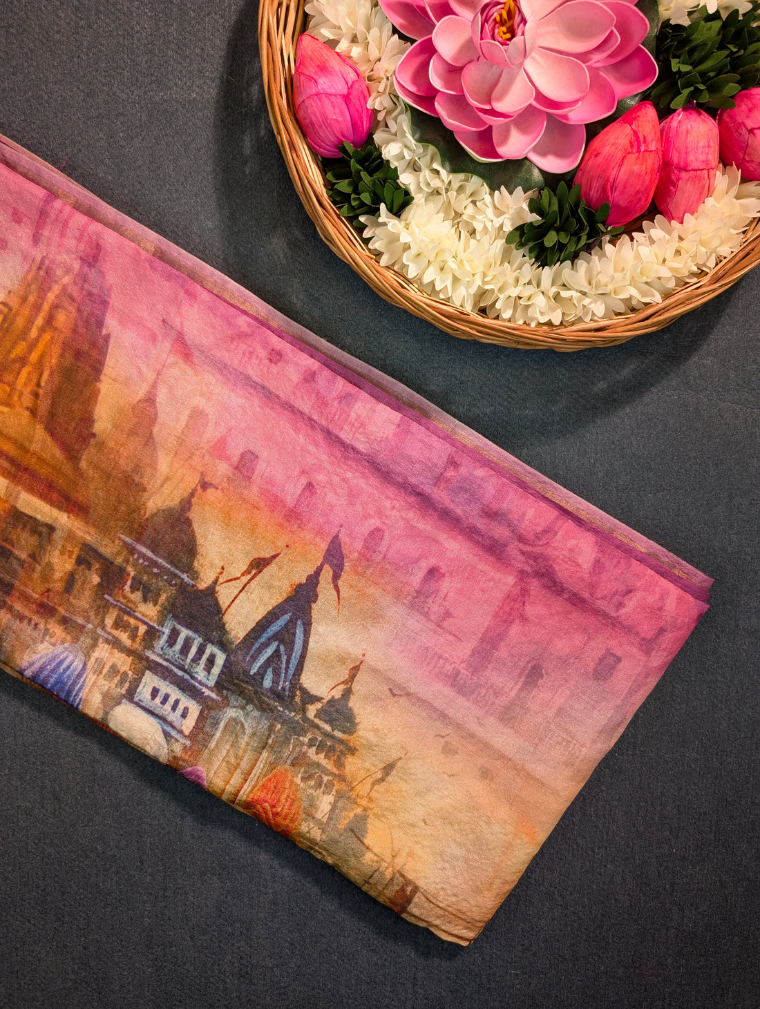 Pure Tussar Digital Print saree