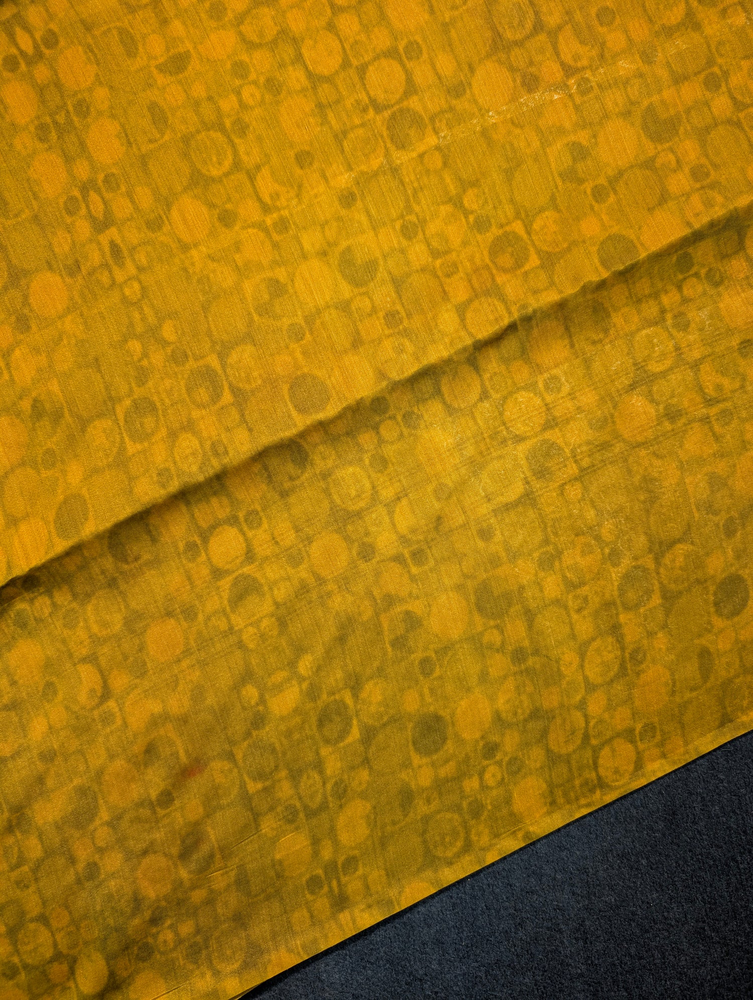 Pure Organza X Mustard Yellow Floral Saree with Zari Border
