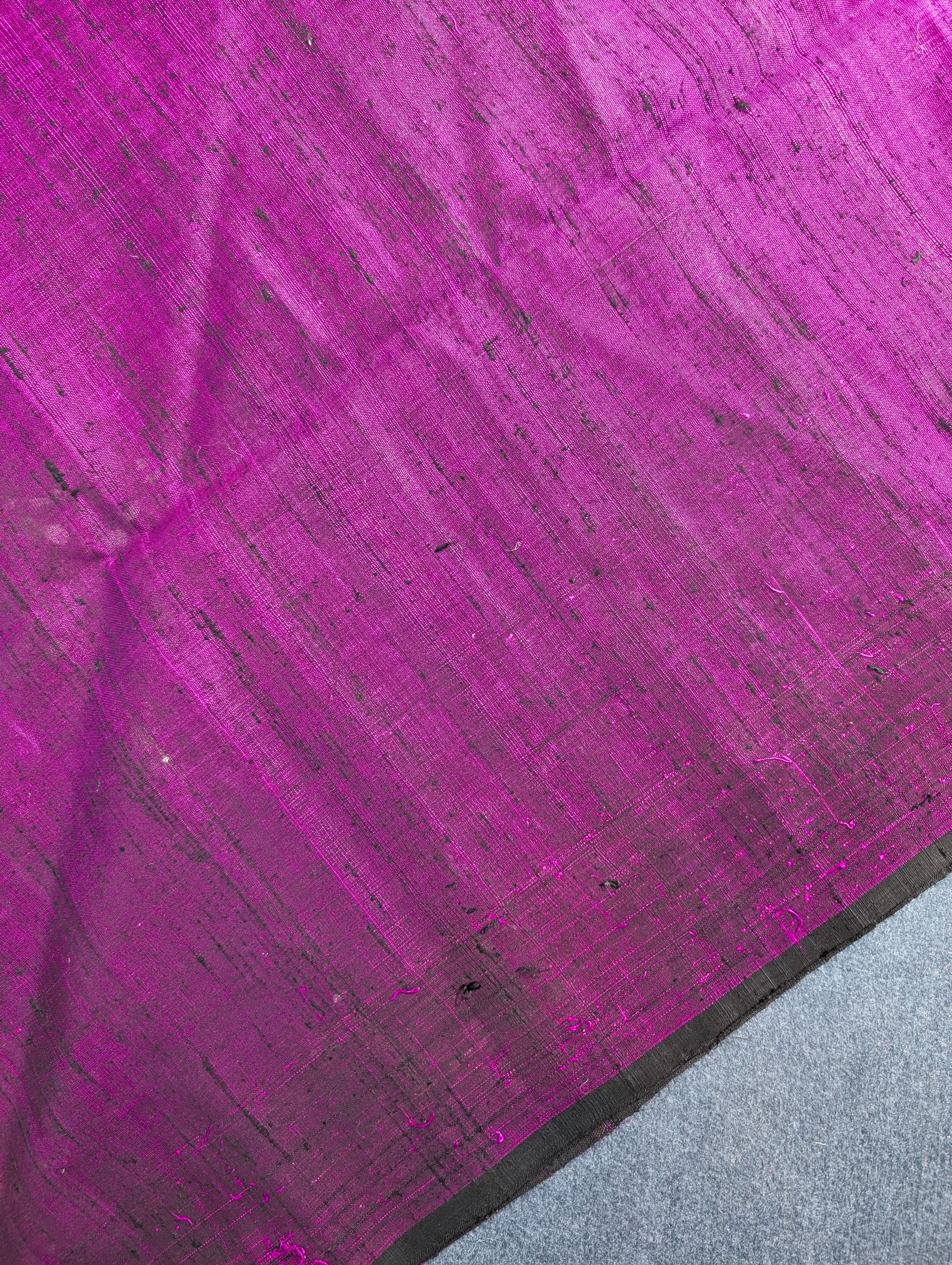 Handloom Raw Silk Patola Saree X Deep Purple