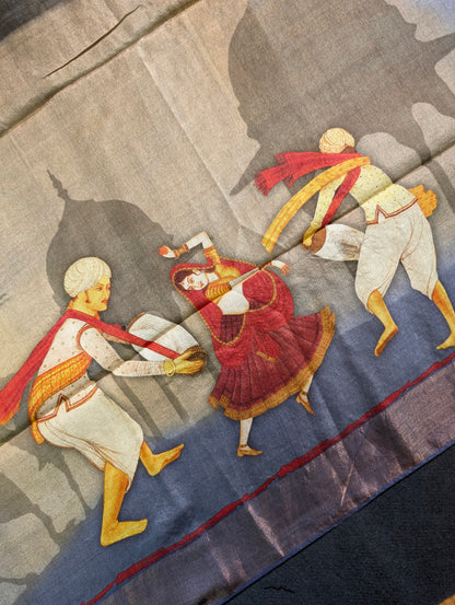 Pure Tussar Silk - Digital Print