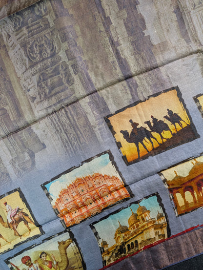 Pure Tussar Silk - Digital Print