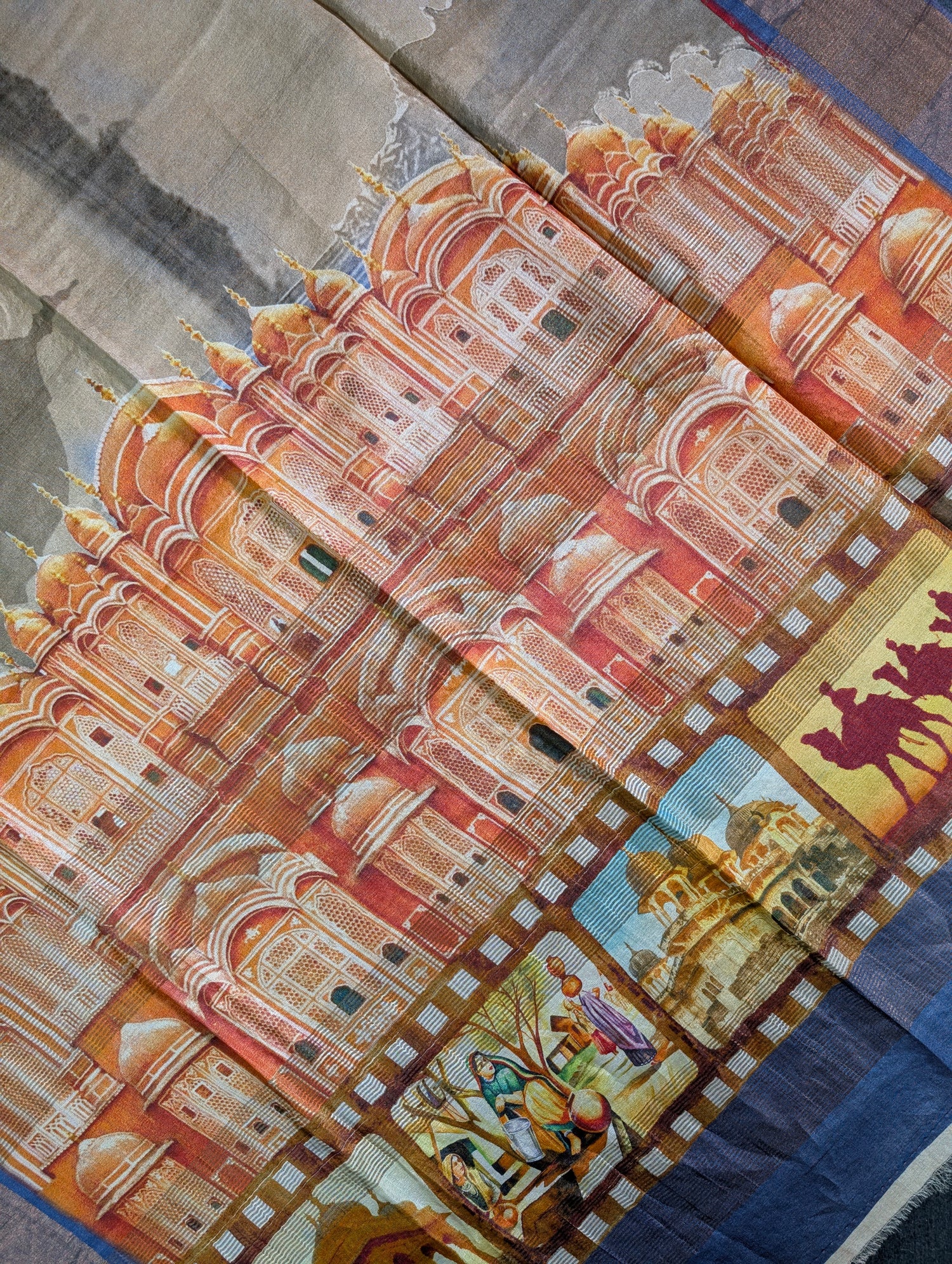 Pure Tussar Silk - Digital Print