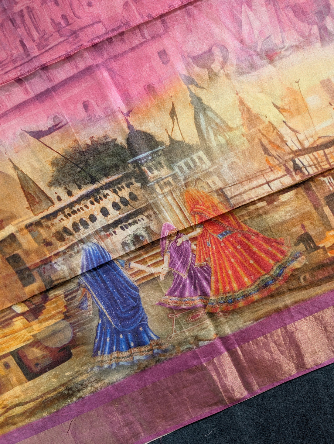 Pure Tussar Digital Print saree