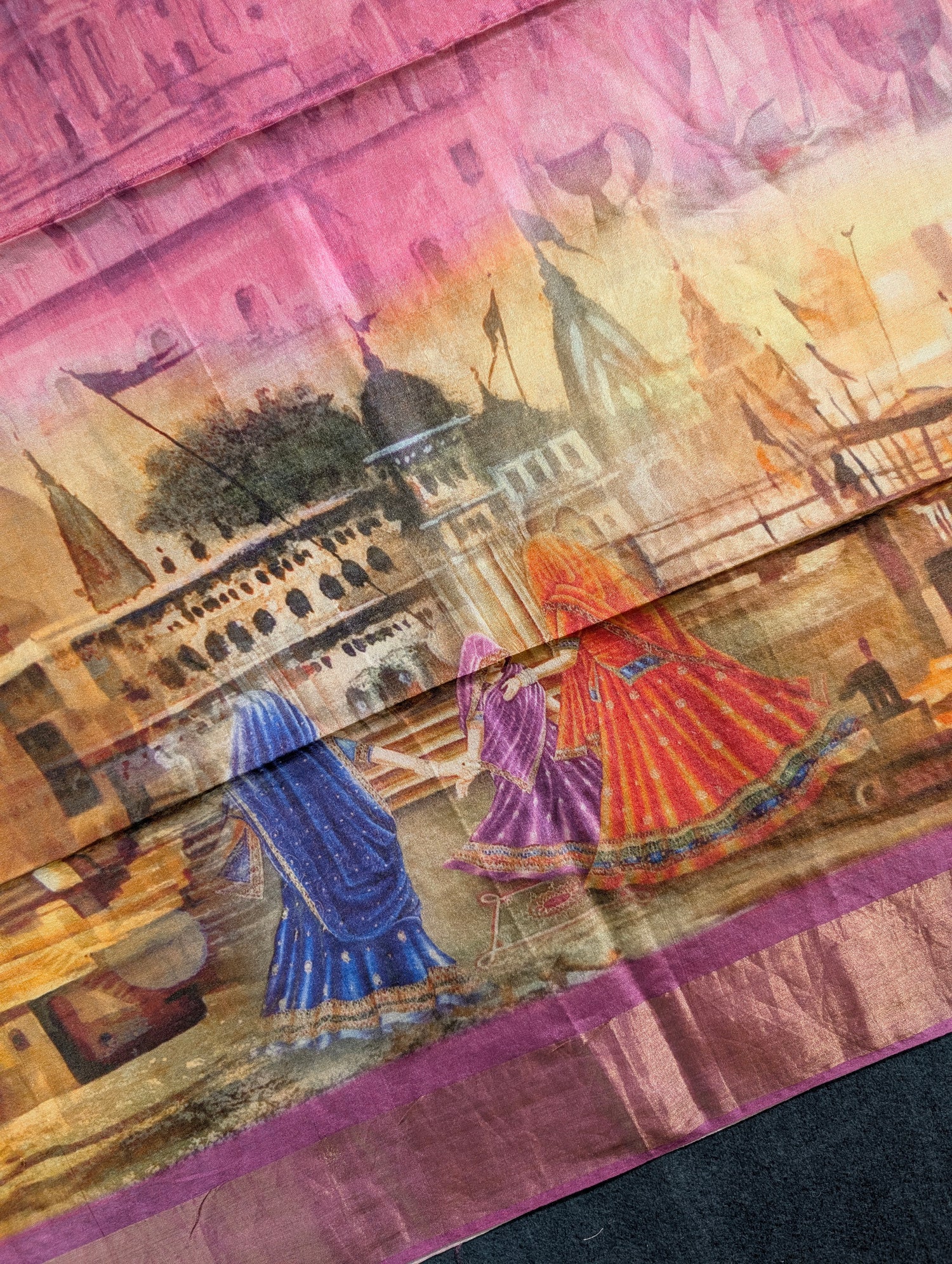 Pure Tussar Digital Print saree