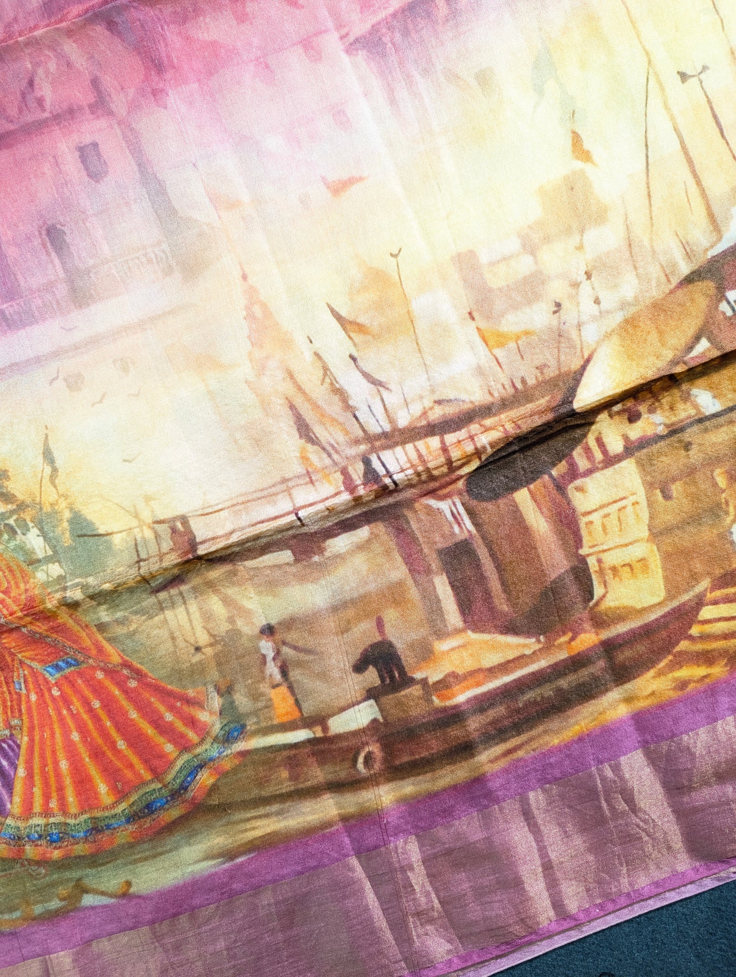 Pure Tussar Digital Print saree