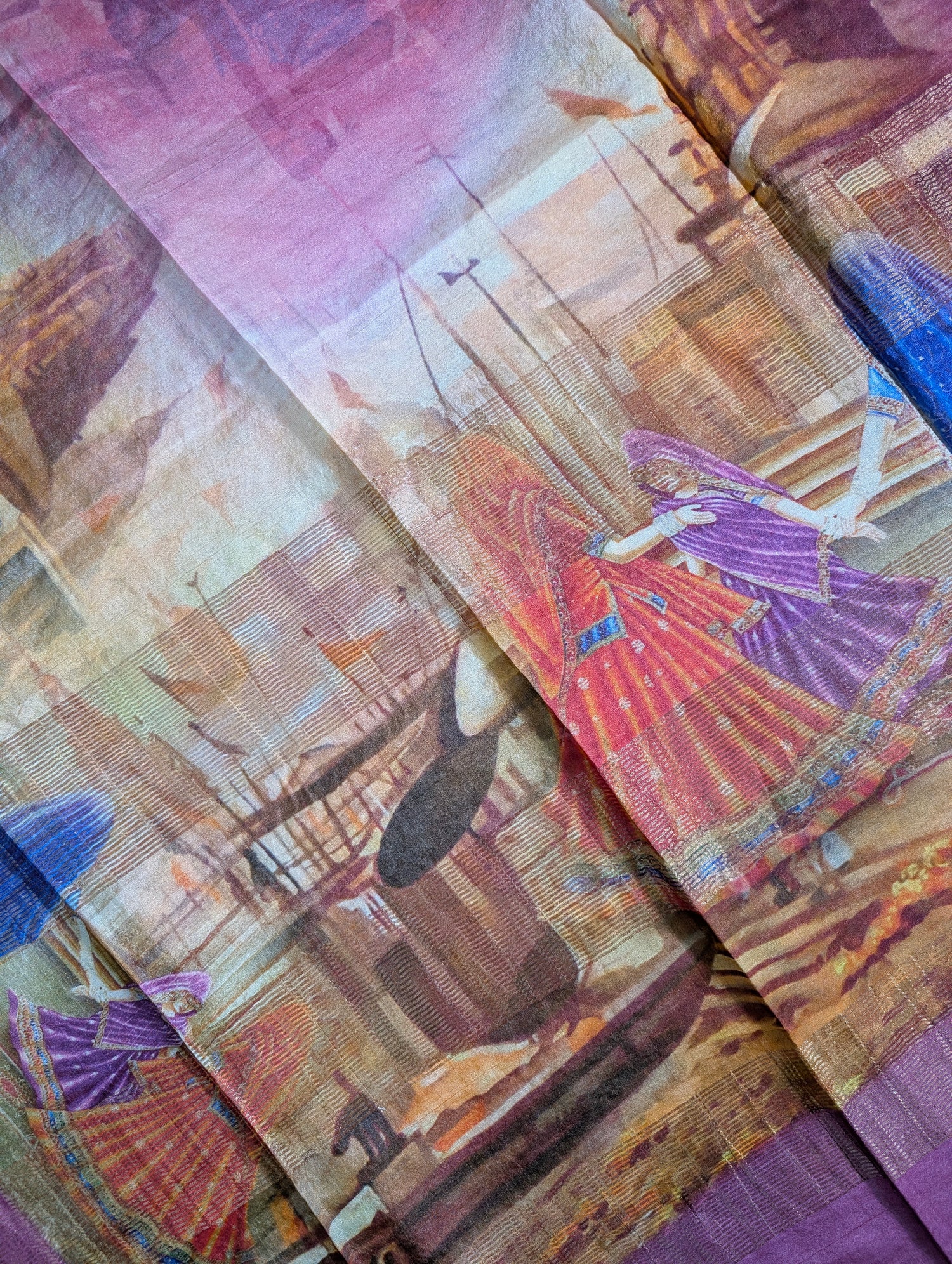 Pure Tussar Digital Print saree