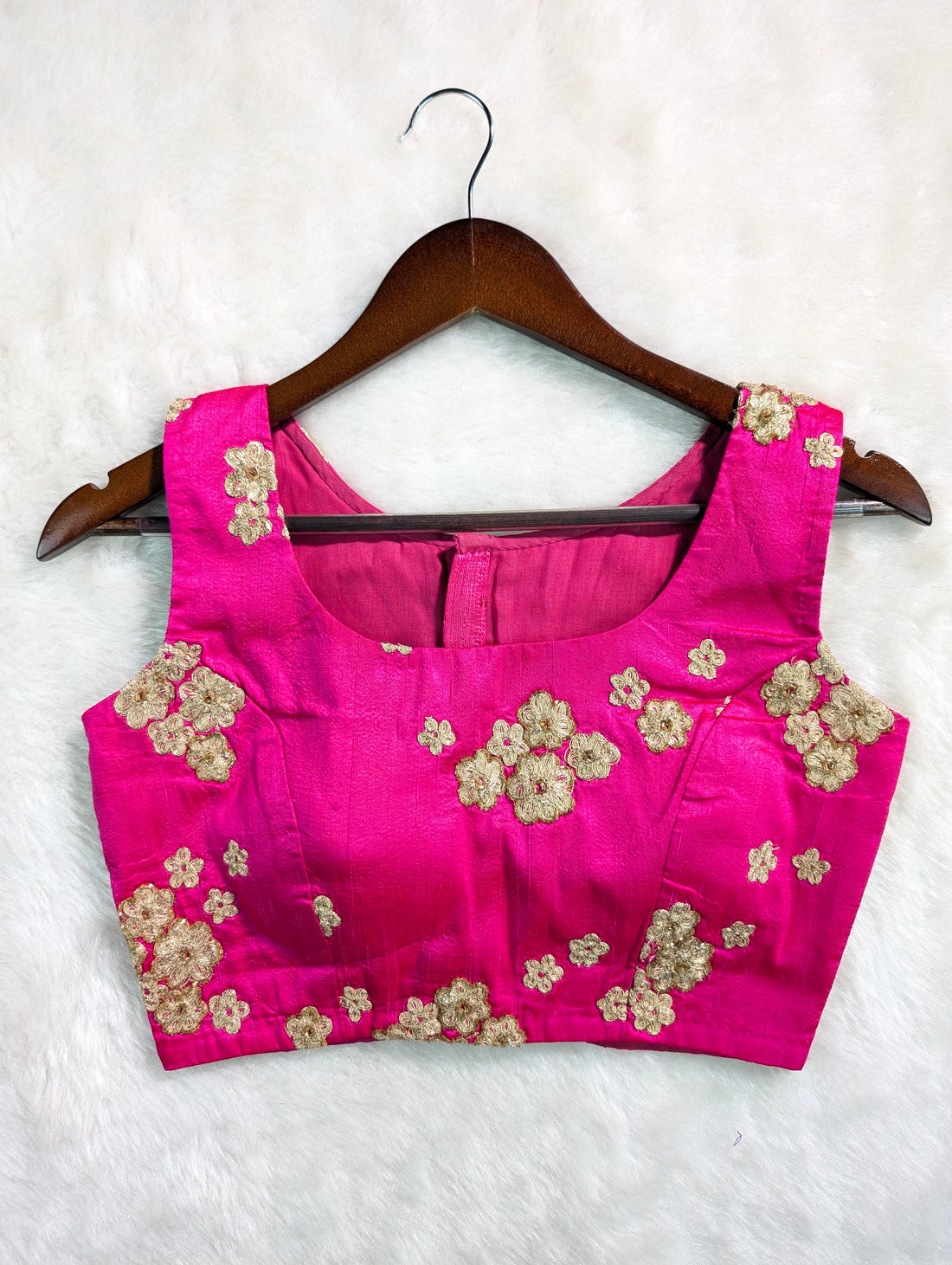 Elegant Fuchsia Silk Blouse