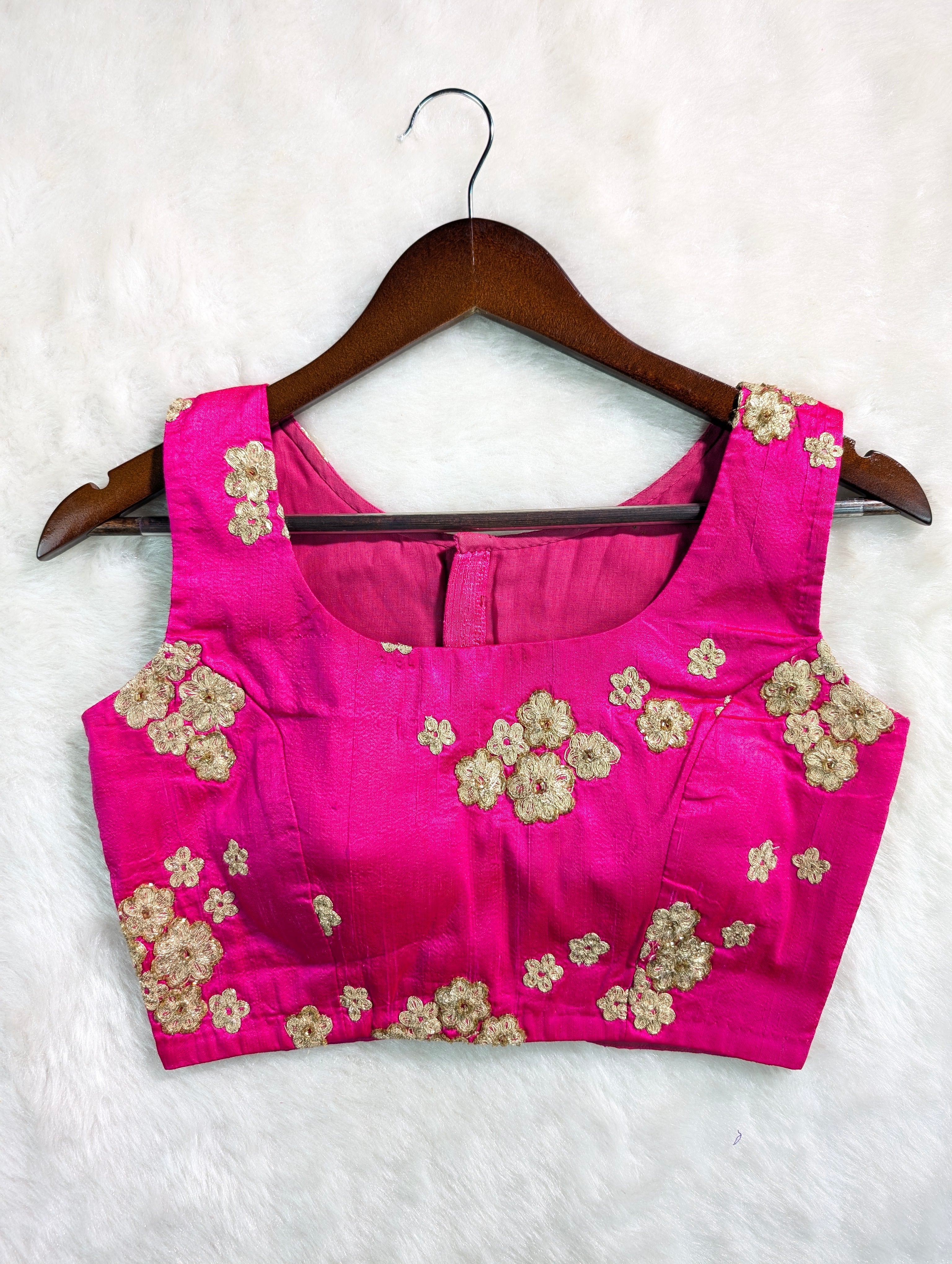 Elegant Fuchsia Silk Blouse