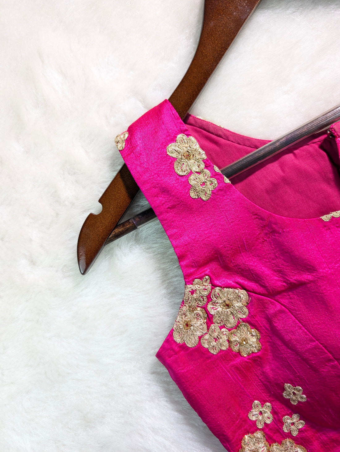 Elegant Fuchsia Silk Blouse