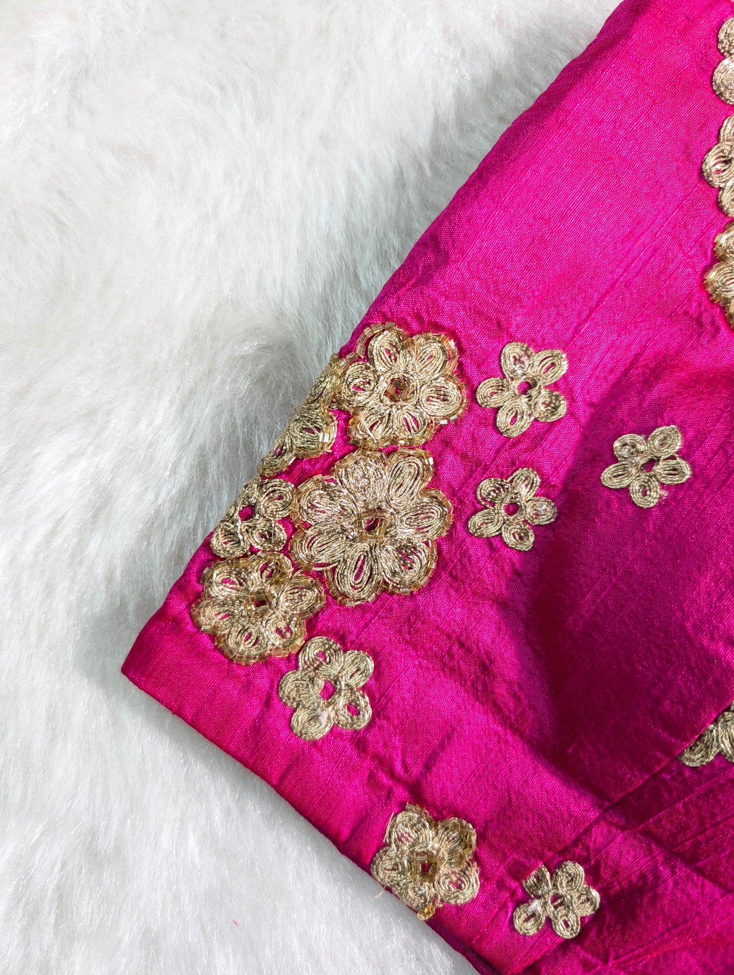Elegant Fuchsia Silk Blouse