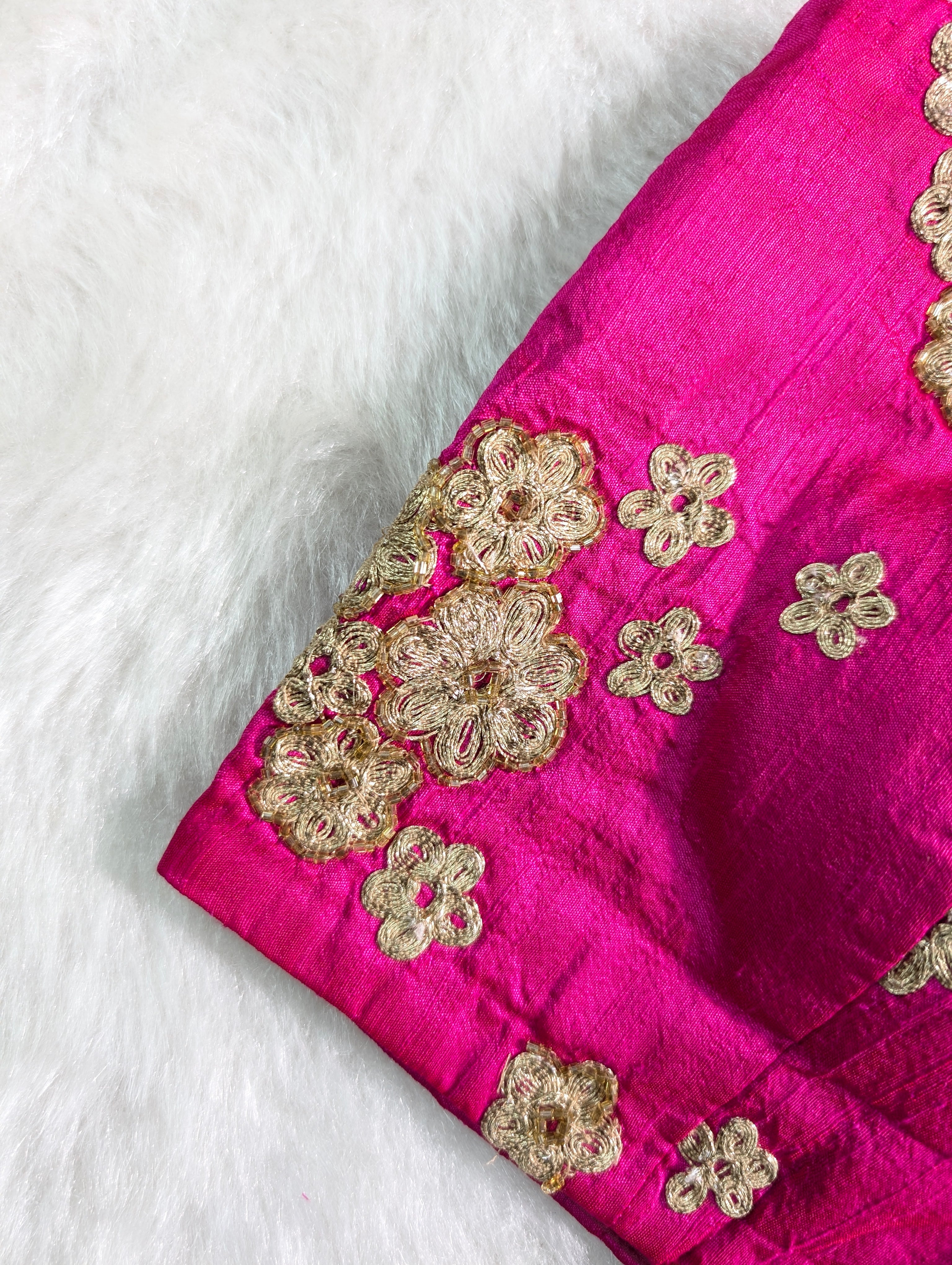 Elegant Fuchsia Silk Blouse