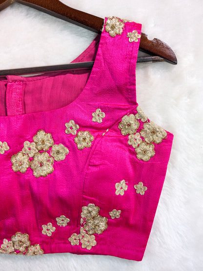 Elegant Fuchsia Silk Blouse