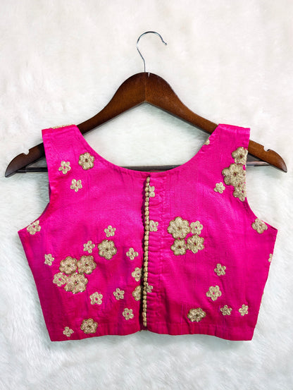 Elegant Fuchsia Silk Blouse