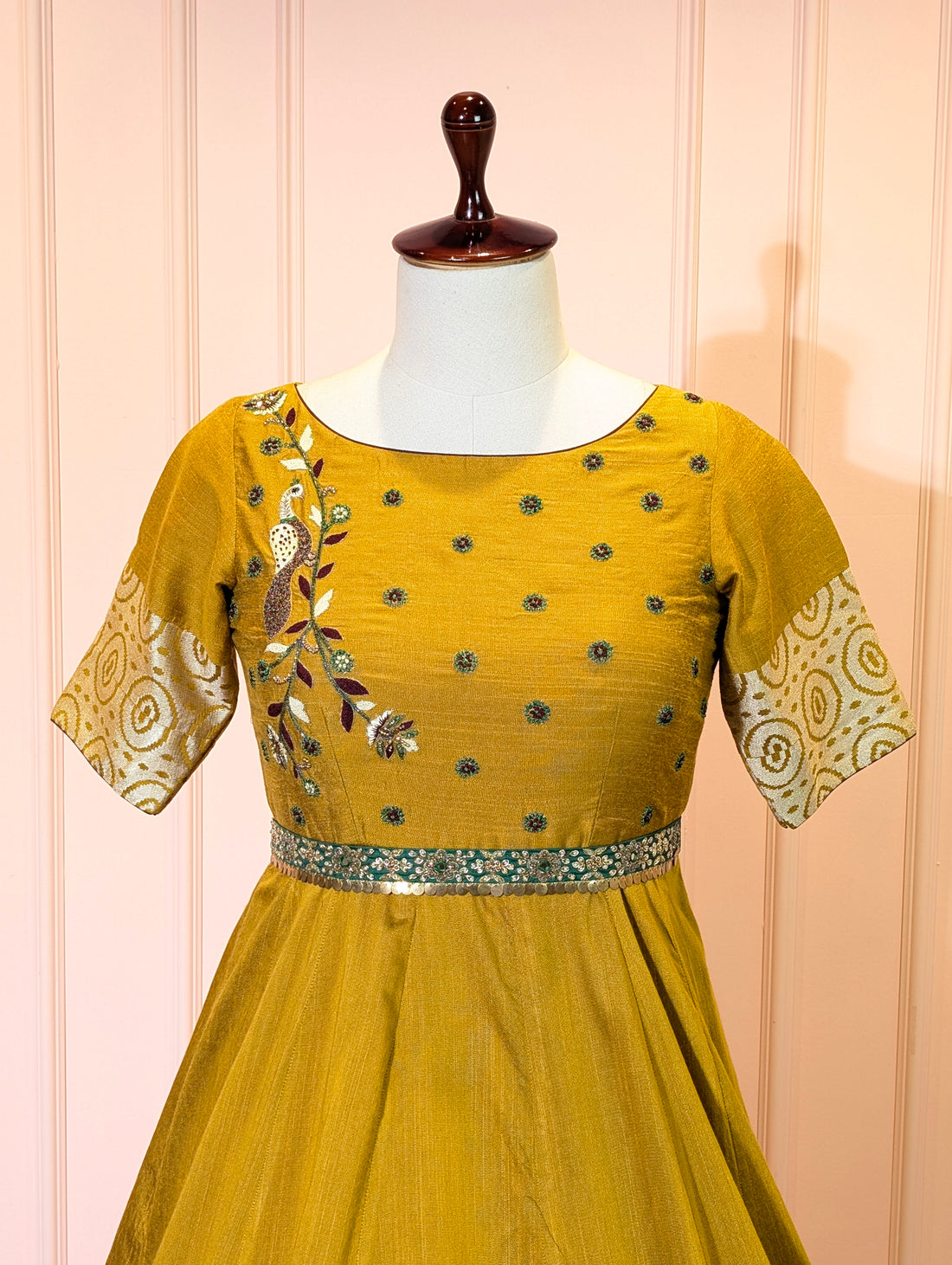 Mustard Yellow Anarkali