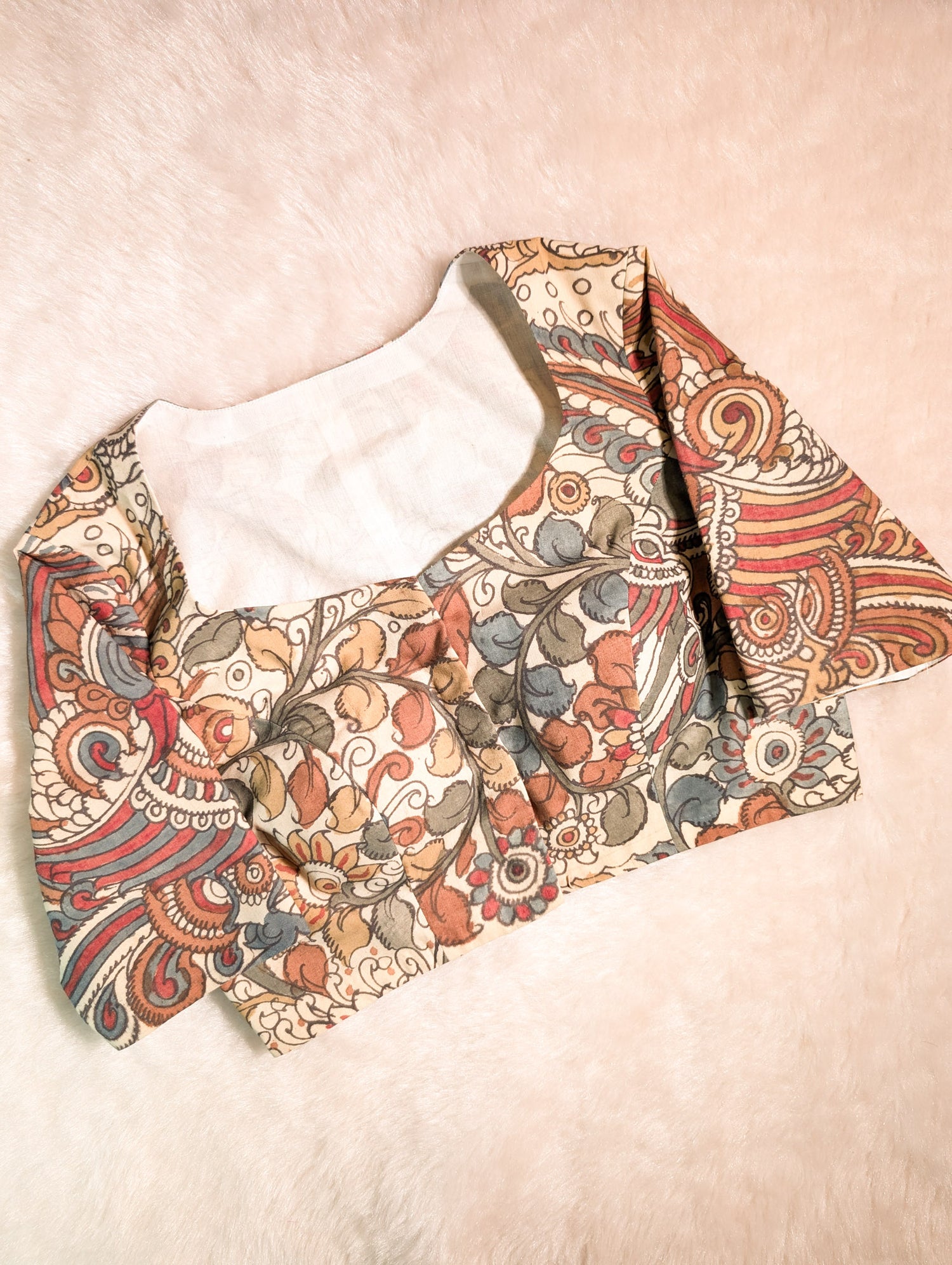 Kalamkari Printed Cotton Blouse