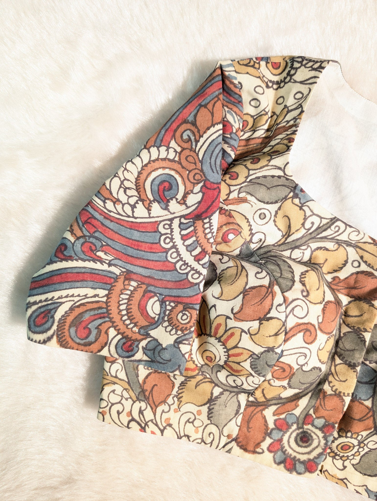 Kalamkari Printed Cotton Blouse