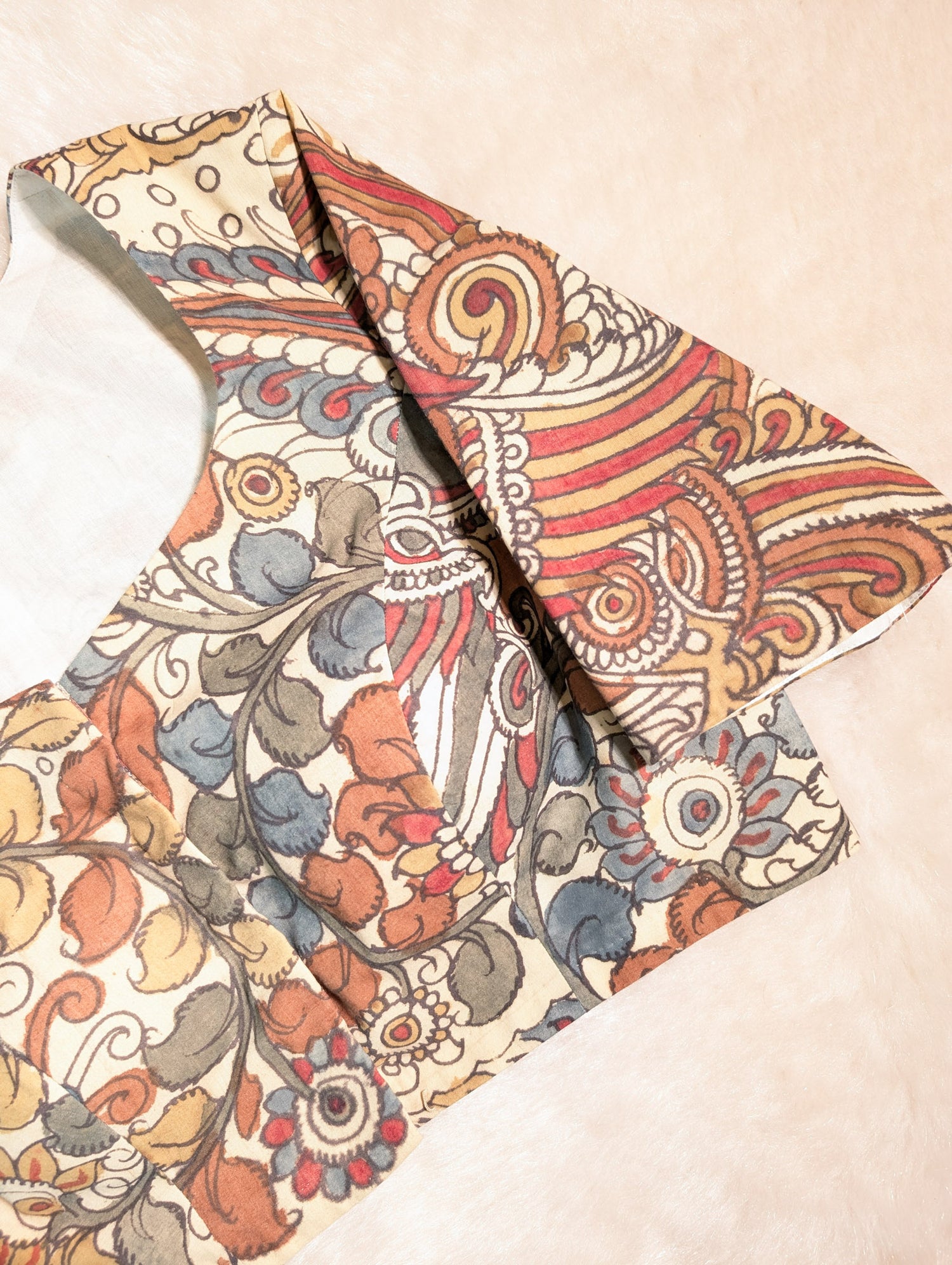 Kalamkari Printed Cotton Blouse