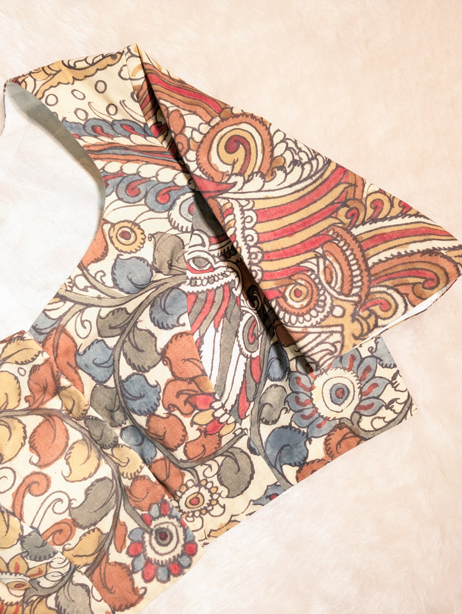 Kalamkari Printed Cotton Blouse