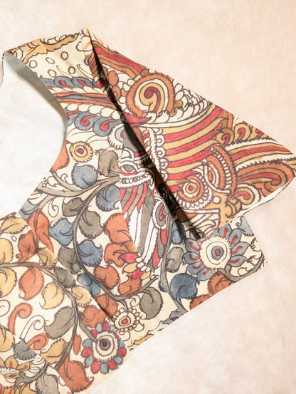 Kalamkari Printed Cotton Blouse