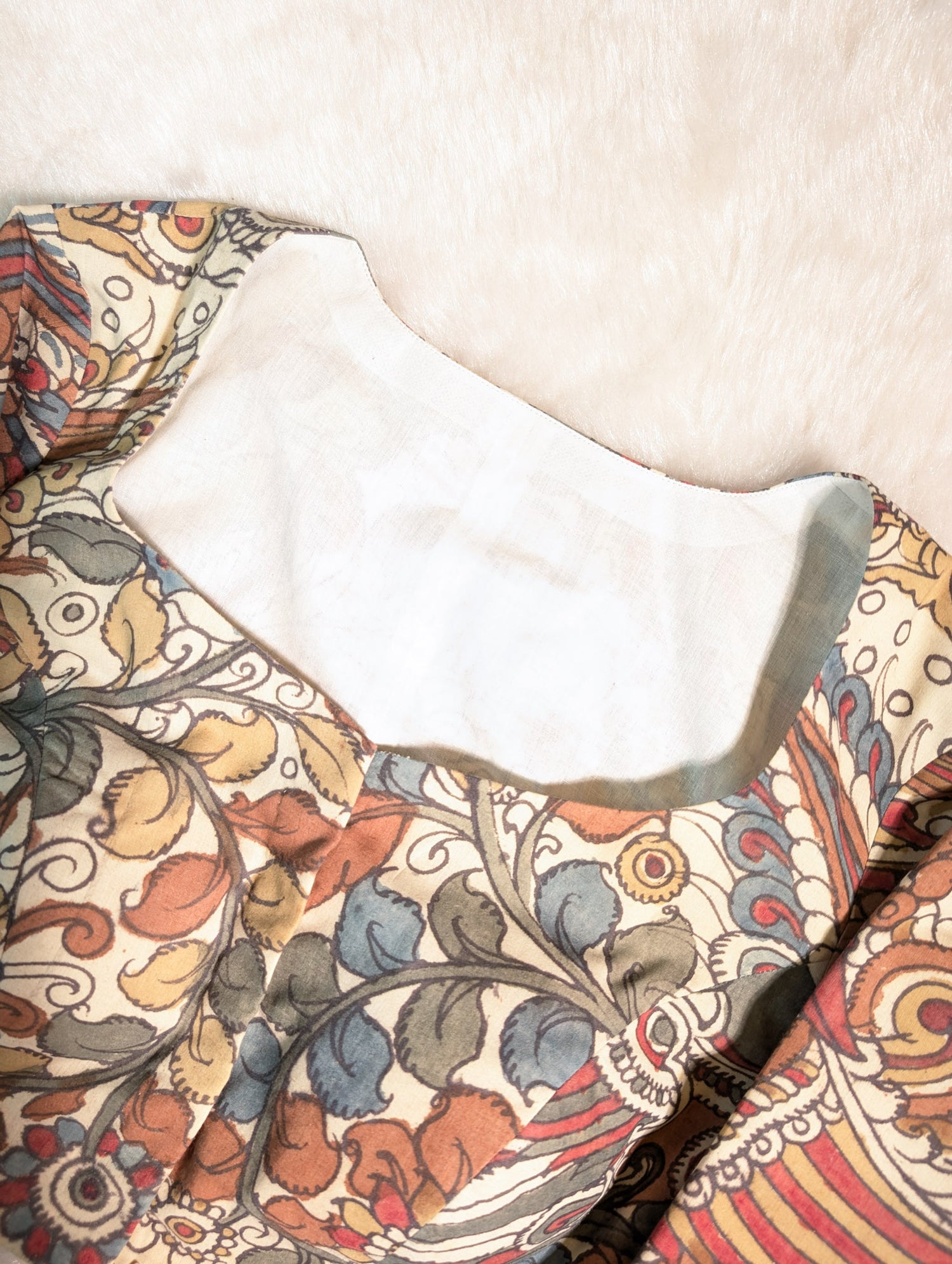 Kalamkari Printed Cotton Blouse