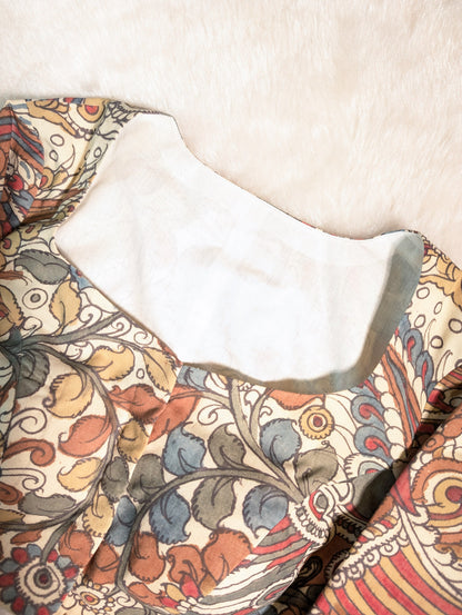 Kalamkari Printed Cotton Blouse