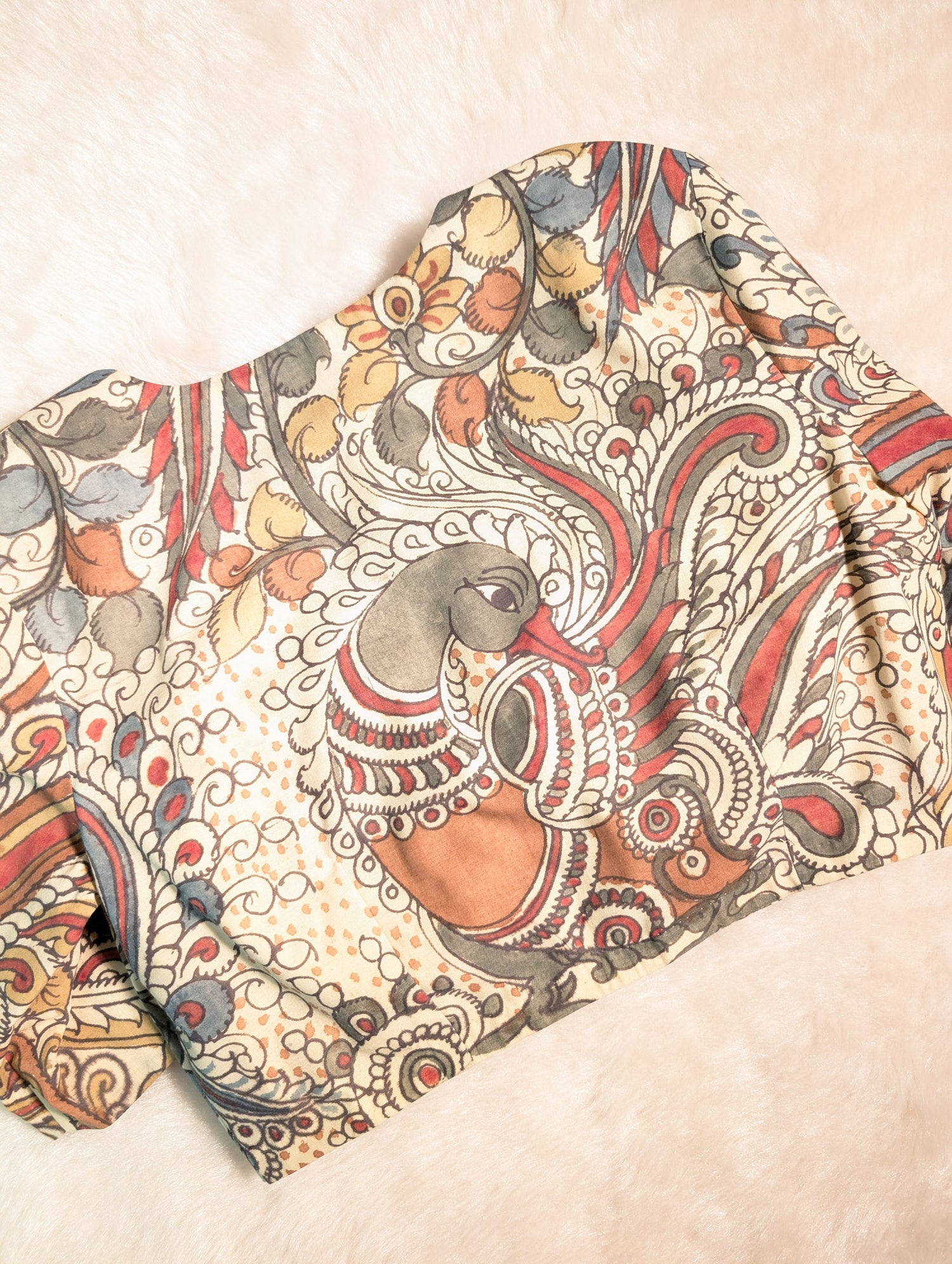 Kalamkari Printed Cotton Blouse