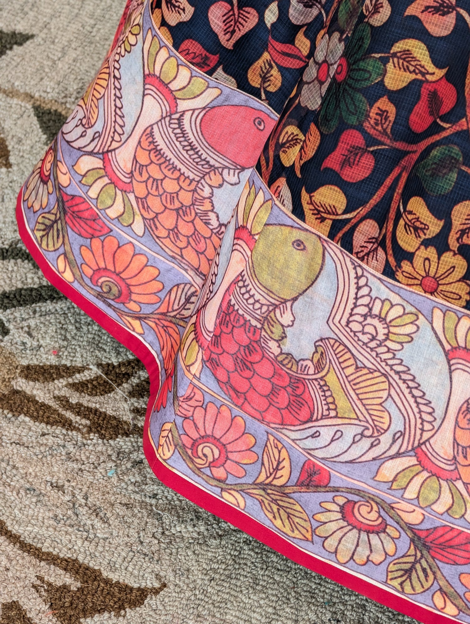 Floral Kalamkari Printed Anarkali Dress