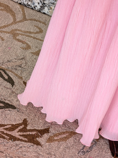 Blush Pink Embellished Maxi Dress