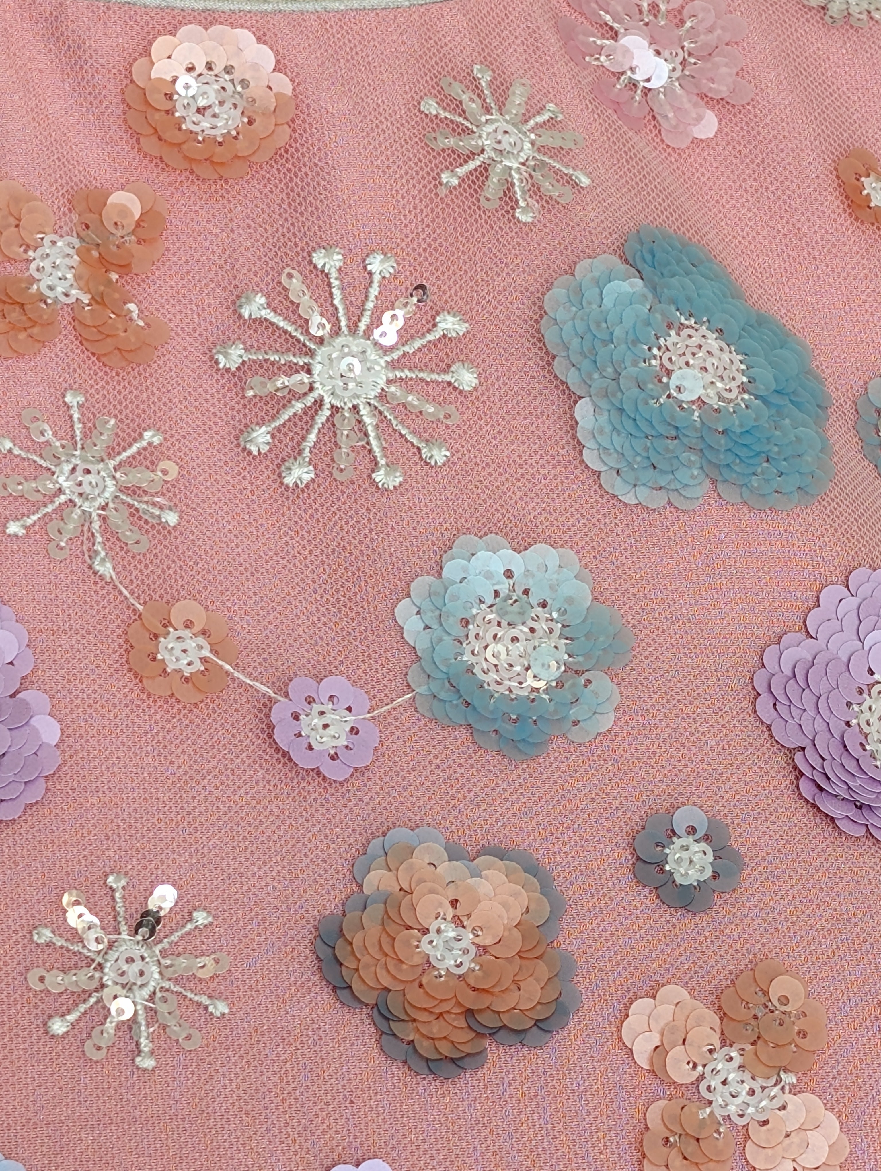 Blush Pink Embellished Maxi Dress