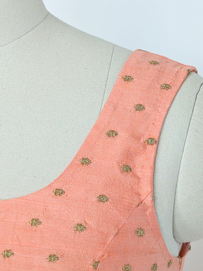 Peach Embellished Anarkali Dress