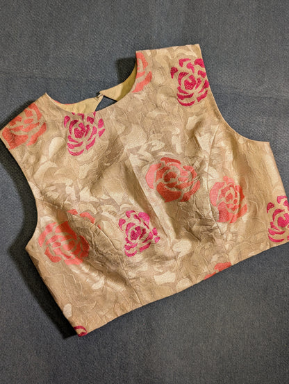 Gold Floral Blouse