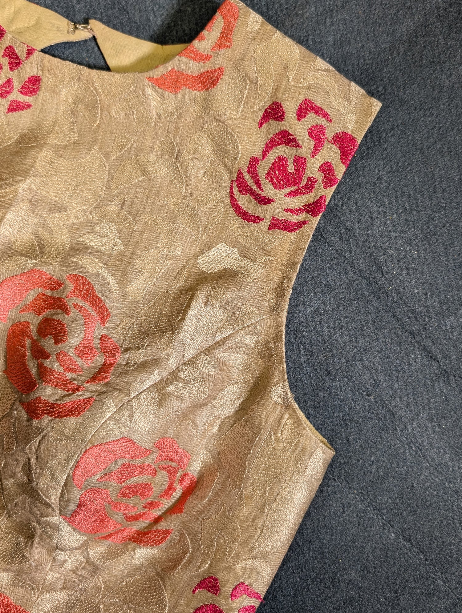 Gold Floral Blouse