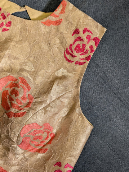 Gold Floral Blouse
